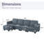 Canapé modulaire 5 pièces Raashida