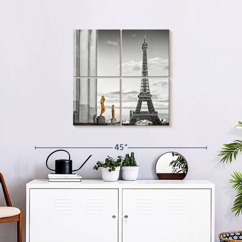 Lilie Eiffel Tower View, 26" H x 26" W