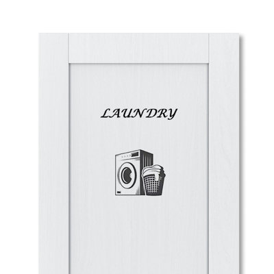 Laundry Plaque Wall Decal
