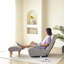 Chaise multifonctionnelle réglable avec dossier à 4 sections, coussin à haute résilience, emballage pliant, convient au salon et au dortoir, sommier à ressorts de 29 po de hauteur, rembourrage épais sans installation,