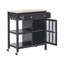 Solid Wood Top Kitchen Cart