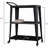 3-Tiered Metal Frame, Industrial Dining Cart With Swivel Wheels-483194273