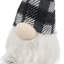 Fabric Sitting Gnome With Soft Legs  Set of 3  3.5" x 3.5" x 14.5"  Gray