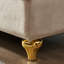 Chaise longue en velours beige avec beaucoup de rangement - pratique et élégante dans une teinte élégante pour décorer votre espace-180398273