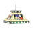 Cleitus 2-Light Pool Table Lights Geometric Pendant By RAM Game Room