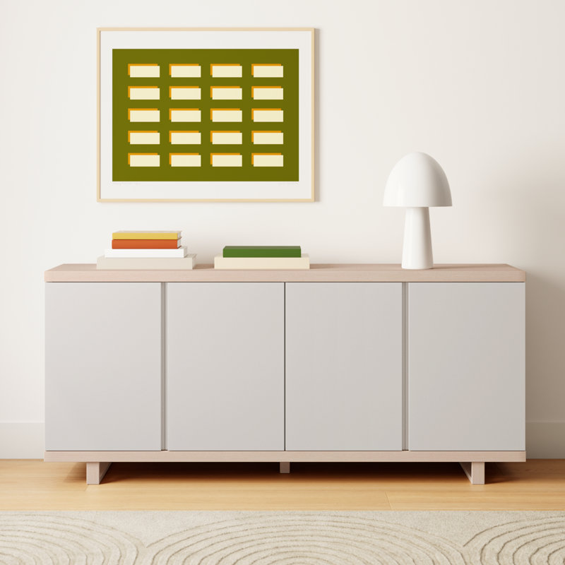 Pemberley 71'' Sideboard, Nevoa/Off White