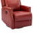 Elimelec Genuine Leather Manual Swivel Recliner-1899410574
