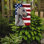 2 côtés en polyester de 2 côtés american drapeau de jardin