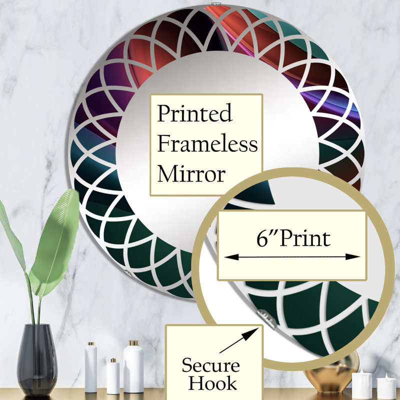 Miroir mural Zimo, 32 po x 32 po