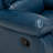 Navy Blue Leather Gel Recliner
