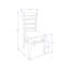 Chaise d'appoint en bois massif Ercan-1036002802