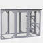 Grande cage d'extérieur en bois pour chat