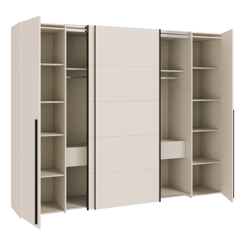 Taire 4 Door Manufactured Wood Wardrobe