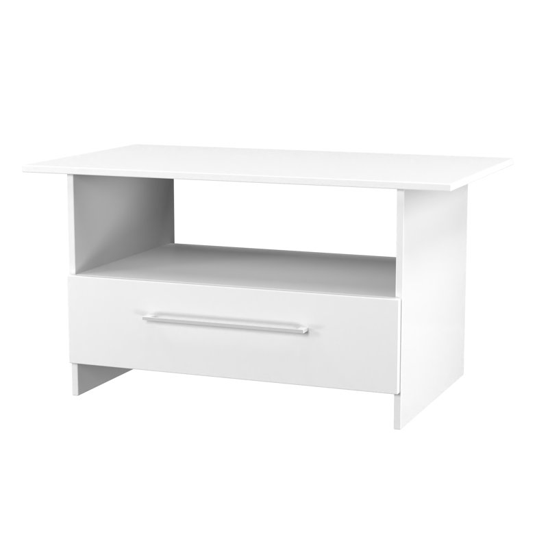 Stiner Coffee Table with Storage, White