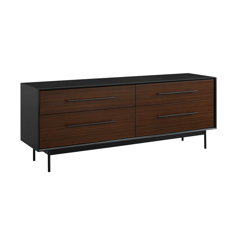 Solid Wood 73.5 " W 4 - Drawer Dresser