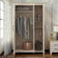 Limestone 3 Door Manufactured Wood Wardrobe-377227406