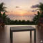 Table basse de jardin 109 x 61 cm, structure en métal gris, plateau imitation bois, montage et installation rapides. Résistante à la rouille et au soleil.
