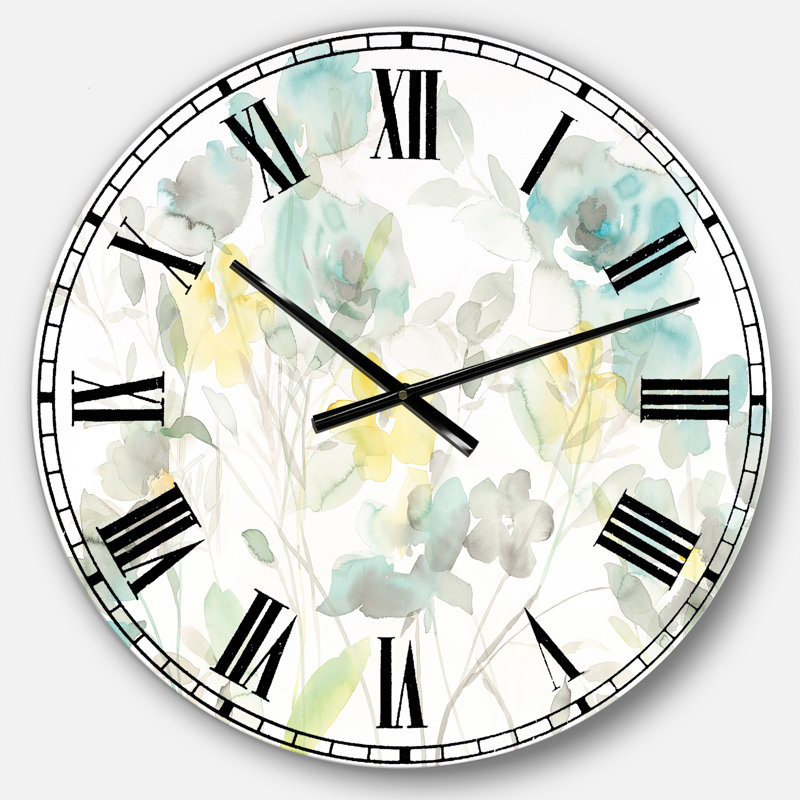Aqua Rose Natural Element - Horloge murale traditionnelle, Grand