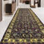 Chemin de table or et vin noué à la main de haute qualité