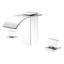 2 Handle Deck Mount Waterfall High Flow Roman Tub Faucet with Brass Valve-64623195