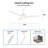 Kylier 52'' Ceiling Fan with LED Lights-811043815
