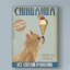 « chihuahua, long cheveu, crème crème », affiche rétro sur toile tendue-33421865