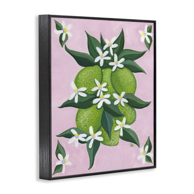 Botanical Citrus Limes Giclee Art, design by Sarah Waldron Kimball
