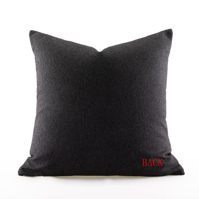 Patchwork Faux Leather Reversible Pillow Cover