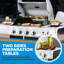 NutriChef Stainless Steel Heavy-Duty 5-Burner Propane Gas Grill, 52,000 BTU Grilling Capacity