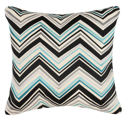 Embroidered Linen Throw Pillow