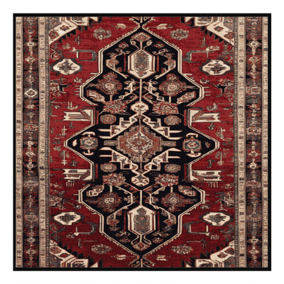 Tapis brun lavable à la machine