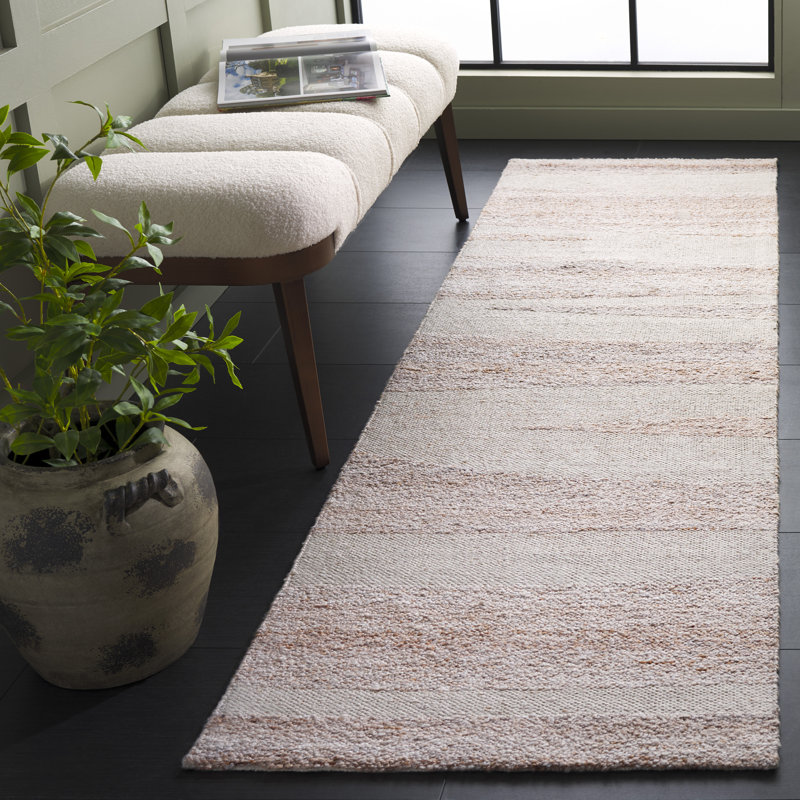 Tapis Sahara 200 en naturel / ivoire, Tapis de couloir 2 pi 3 po x 8 pi