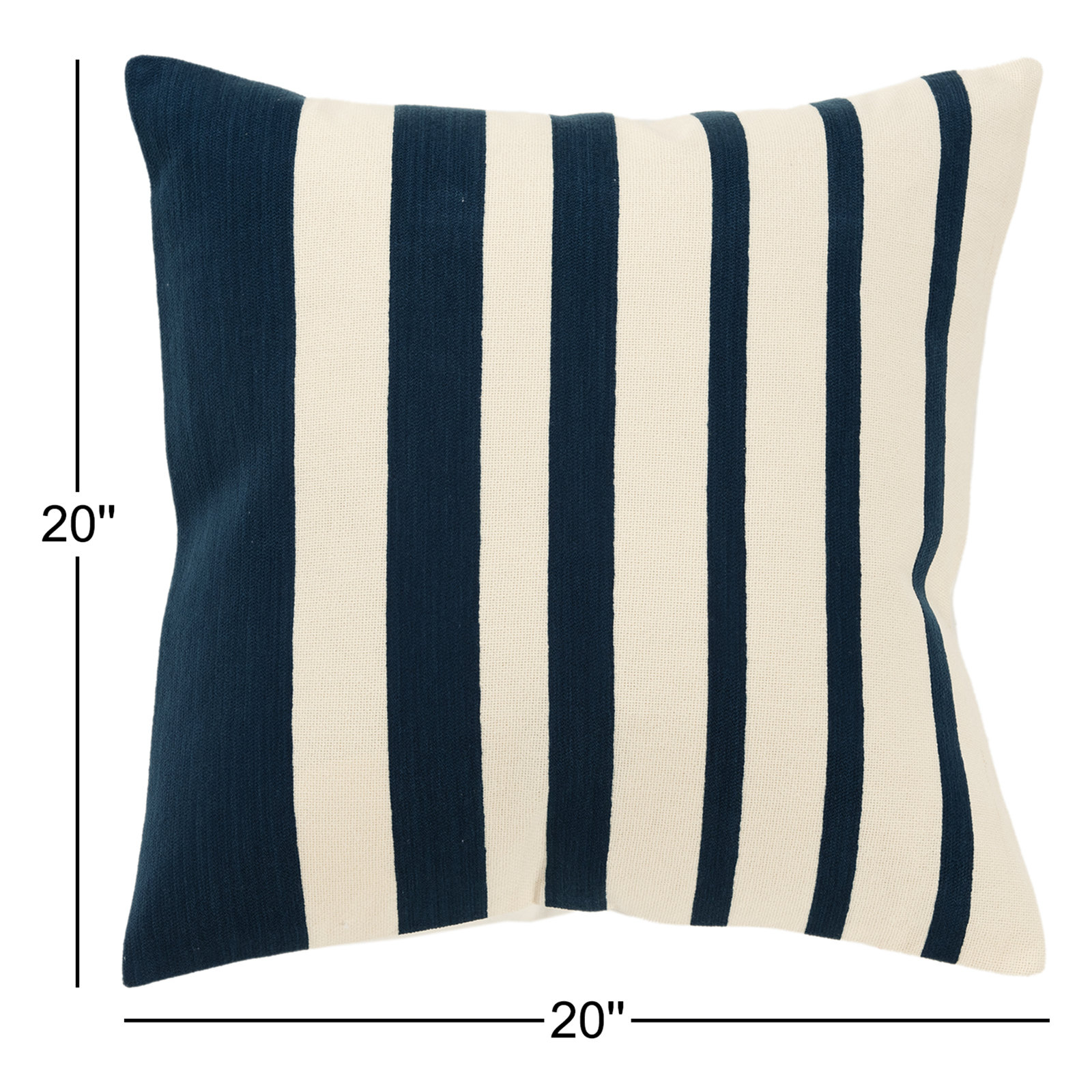 Karka Embroidered Throw Pillow, Navy/Natural