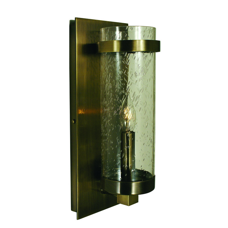 Jame Candle Wall Light, Mahogany Bronze, Clear