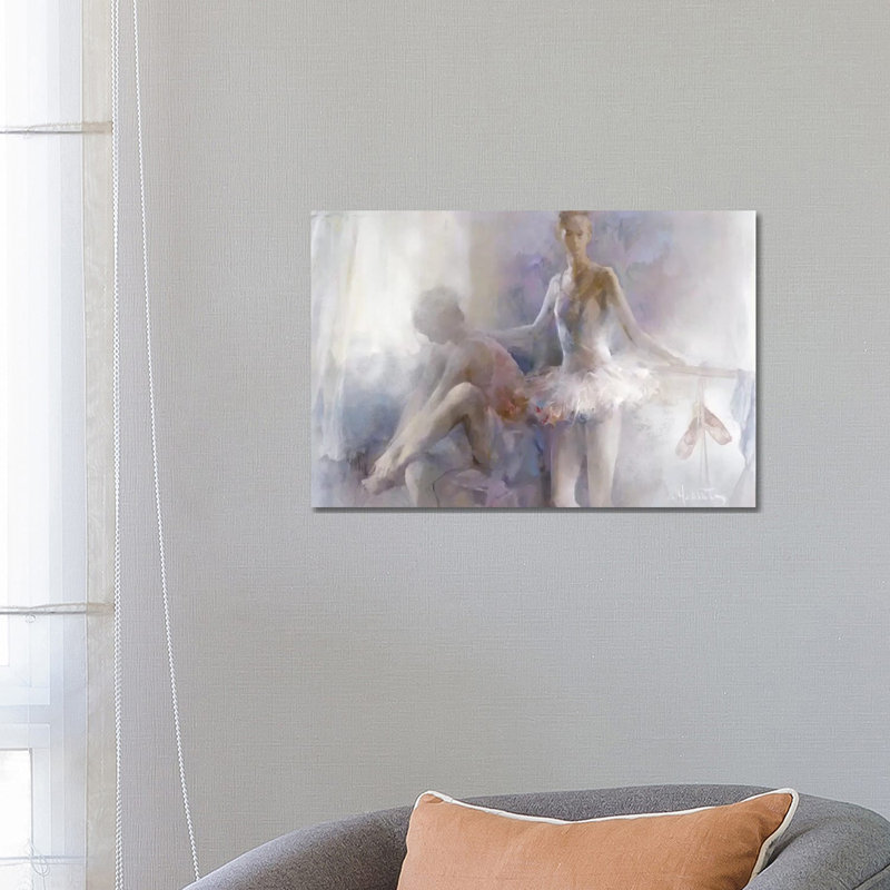 Ballerinas by Willem Haenraets - Wrapped Canvas Painting, 66.04 cm H x 45.72 cm W x 1.91 cm D
