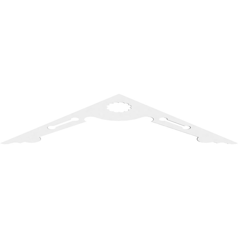 Cena Architectural Grade PVC Gable, 10" H x 48" W x 1" D, 5/12