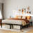 Bed Frame, Heavy Duty Metal Platform Bed Frame with Durable Iron Slat Support and Legs, No Box Spring Required, No Screws Needed, Support Up to 800 LBS, Tool-Free Assembly-1000871077