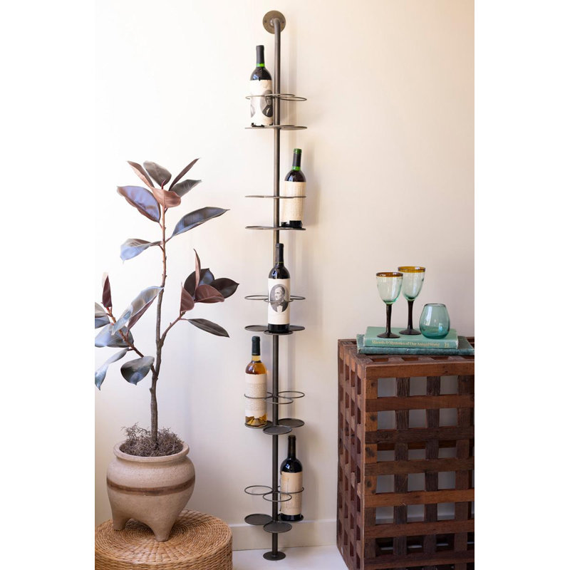 METAL WALL WINE RACK