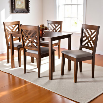 Fraserburgh Caron Modern and Contemporary Upholstered Wood 5-Piece Dining Set by Red Barrel Studio