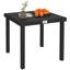 Table d'appoint de patio, table de bout de patio extérieur, meubles de véranda de table de salle à manger pour le jardin près de la piscine