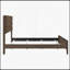 Très grand lit classique classique au fini noyer foncé, fabrication en bois d'hévéa massif durable pour une élégance et une stabilité intemporelles-1325817043