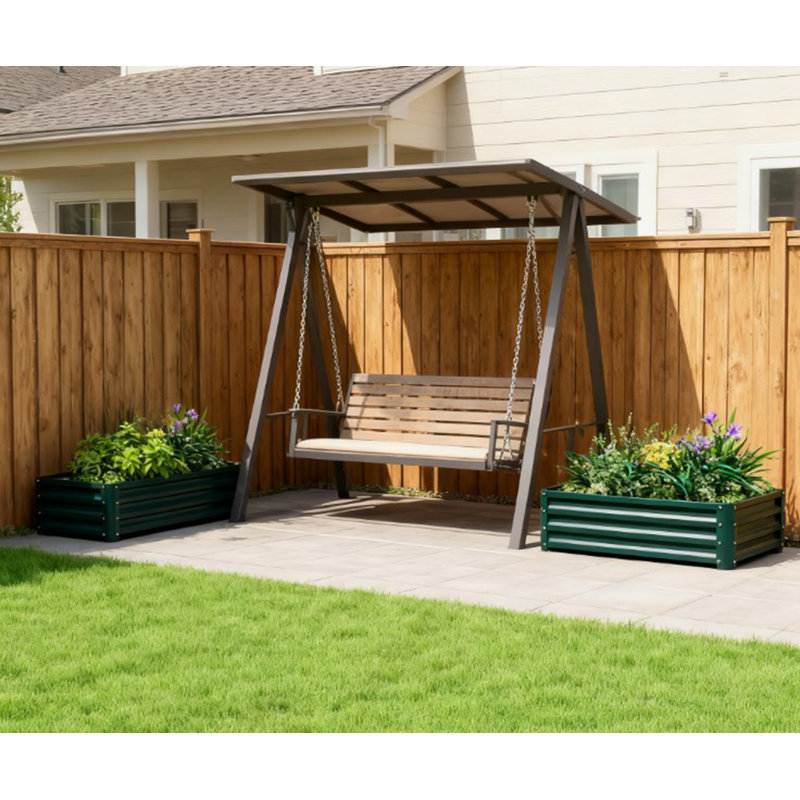 Boîte à fleurs en métal, jardin surélevé galvanisé, pour faire pousser des légumes, des fleurs, des herbes, des plantes grasses