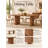 Davina 94" Oak Dining Table-106886681
