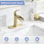 Robinet de salle de bain monotrou avec ensemble de drain Robinets de lavabo en cascade pour salle de bain à poignée simple en laiton-123402611