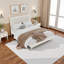 Grand lit luxueux rembourré en velours - beige, doux et robuste pour des nuits douillettes-1582423724