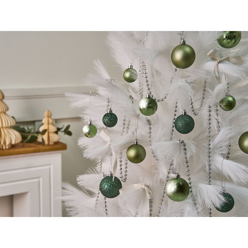 7cm Solid Colour Plastic / Acrylic Bauble, Green