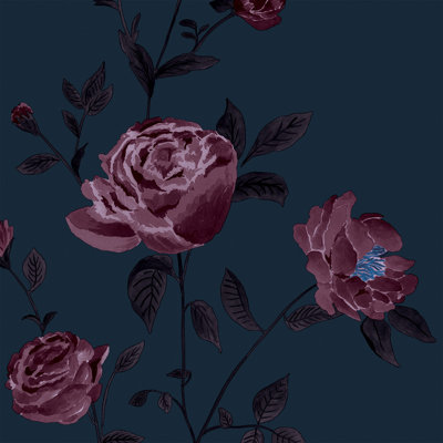Rambling Rose Peel And Stick Wallpaper By She She
