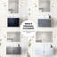 Meuble-lavabo gris foncé 24 po L 22 po x P 18 po, avec beaucoup de rangement pour le miroir-560824448