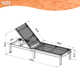 Rafael 34'' Outdoor Eucalyptus Chaise Lounge