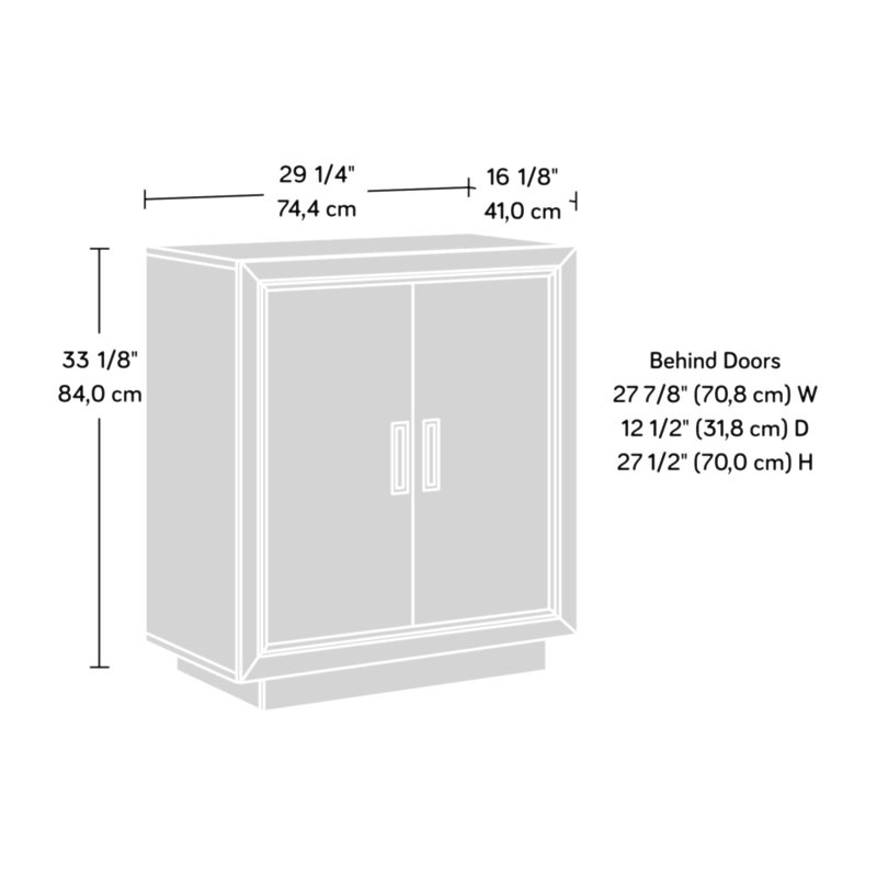Armoire de rangement polyvalente à finition moyenne avec tablettes réglables, parfaite pour les espaces de vie organisés et élégants